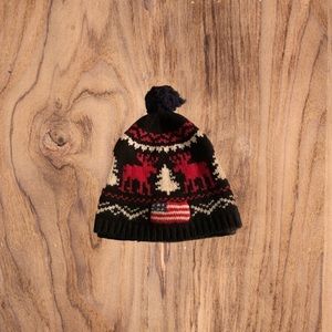 Polo puffer beanie hat